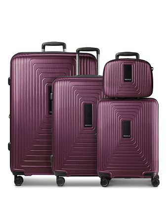 Redolz Essentials 14 4-hjulet kuffertsæt + beautycase 4 stk. med stretchfold