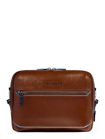 Piquadro Blue Square Skuldertaske RFID-beskyttelse Læder 25 cm