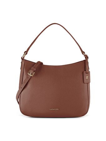 Lazarotti Bolsa de hombro tipo hobo de piel de Bolonia, 27 cm Lazarotti Bolsa de hombro tipo hobo de piel de Bolonia, 27 cm
