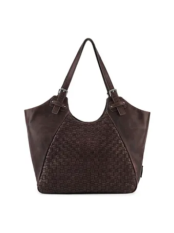 FredsBruder Calm Weave Shopper taske Læder 45 cm FredsBruder Calm Weave Shopper taske Læder 45 cm