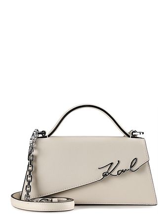 Karl Lagerfeld Signature Håndtaske Læder 24 cm Karl Lagerfeld Signature Håndtaske Læder 24 cm