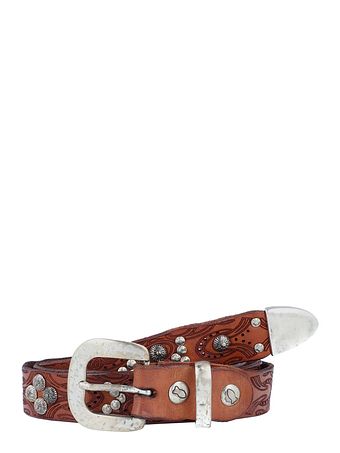 Campomaggi Bælte i læder med nitter
