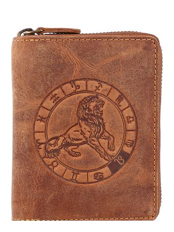 Greenburry Vintage pung med stjernetegn i læder 10 cm