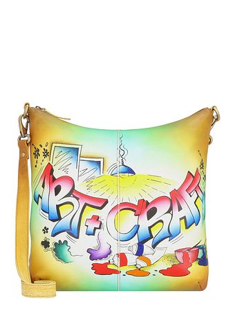 Greenland Nature Art+Craft skuldertaske i læder 34 cm