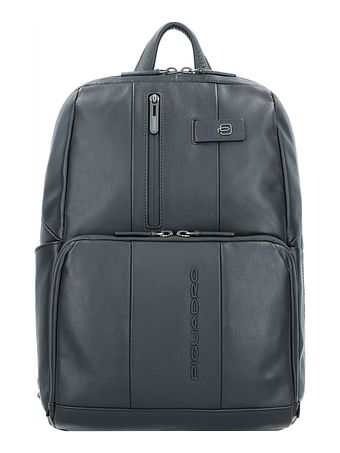 Piquadro Urban-rygsæk i læder 39 cm med rum til bærbar computer