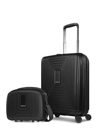 Redolz Essentials 14 kuffertsæt 2 stk. kabine trolley med stretch fold & beautycase Redolz Essentials 14 kuffertsæt 2 stk. kabine trolley med stretch fold & beautycase