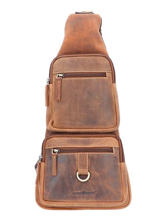 Greenburry Vintage skuldertaske i læder 20 cm