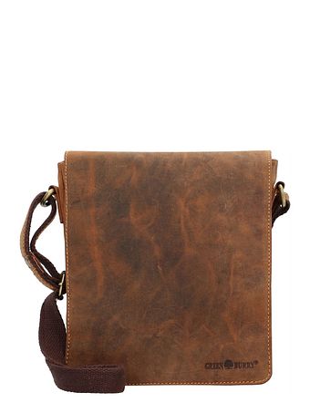 Greenburry Vintage skuldertaske i læder 23 cm
