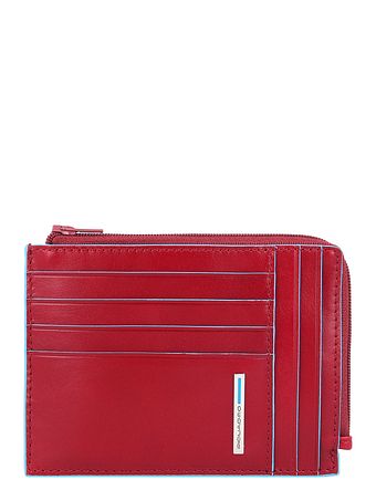 Piquadro Blå firkantet kreditkortholder RFID-læder 12 cm Piquadro Blå firkantet kreditkortholder RFID-læder 12 cm