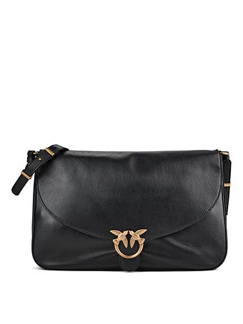 PINKO Love Satchel Big Borsa a tracolla Vera Pelle 36 cm PINKO Love Satchel Big Borsa a tracolla Vera Pelle 36 cm
