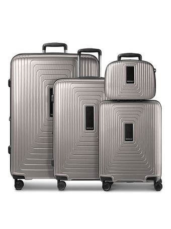 Redolz Essentials 14 4-hjulet kuffertsæt + beautycase 4 stk. med stretchfold