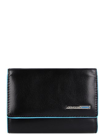 Piquadro Blå firkantet pung RFID-læder 12 cm Piquadro Blå firkantet pung RFID-læder 12 cm