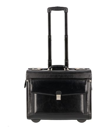 Dermata 2 hjul Pilot-trolley Læder 39 cm Laptoprum