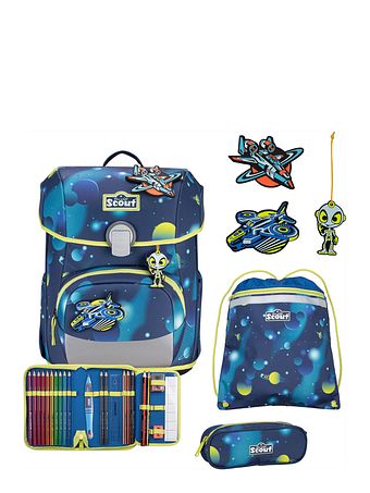 Scout Neo LED Skoleransel-sæt 8-delt