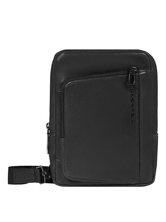 Piquadro Cronus Borsa a tracolla Vera Pelle 18 cm