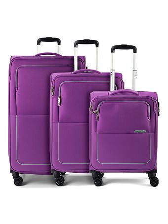 American Tourister Air Wave 4 hjul Kuffert 3-delt med strækfold