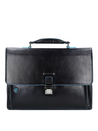 Piquadro Blue Square dokumentmappe II læder 40 cm laptop-rum