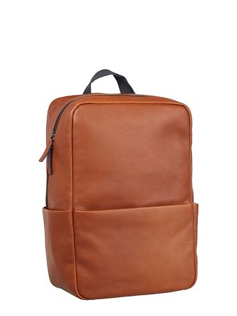 Leonhard Heyden Hamburg rygsæk læder 40 cm laptoprum