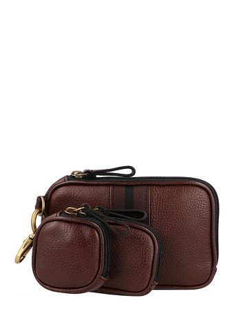 Fossil Rejsetaske i læder, sæt med 3 stk.