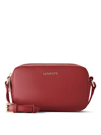 Lazarotti Borsa a tracolla in pelle Bologna Camera-Bag in pelle con doppia cerniera, 18 cm