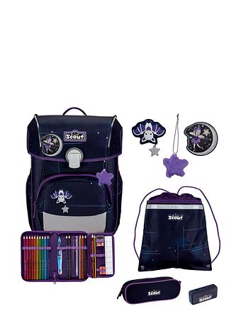 Scout Neo Exklusiv Safety Light Skoleransel-sæt 5-delt Scout Neo Exklusiv Safety Light Skoleransel-sæt 5-delt