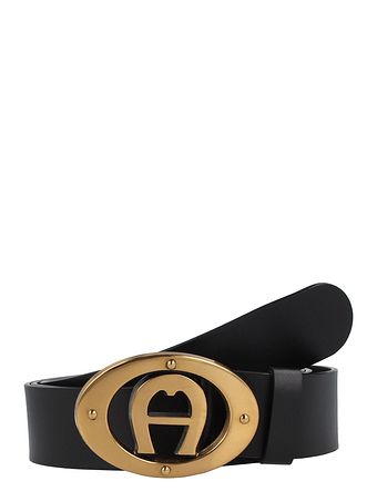 AIGNER Logo-bælte i læder