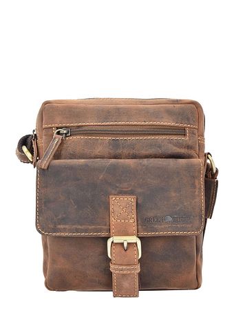 Greenburry Vintage skuldertaske i læder 20 cm