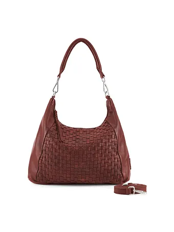 FredsBruder Calm Weave Bolsa de hombro Piel natural 38 cm FredsBruder Calm Weave Bolsa de hombro Piel natural 38 cm
