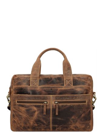 Greenburry Vintage Dokumenttaske Læder 38 cm Laptoprum