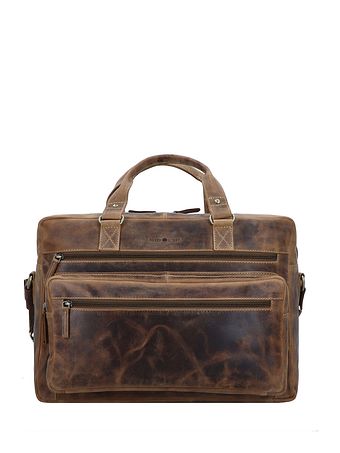 Greenburry Vintage Dokumenttaske Læder 43 cm Laptoprum