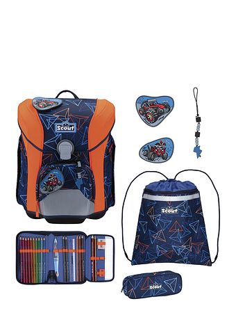 Scout Micro Skoleransel-sæt 5-delt