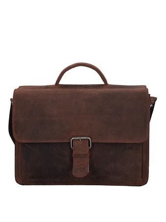 Plevier Retro Newton Valigetta Vera Pelle 41 cm Vano porta PC