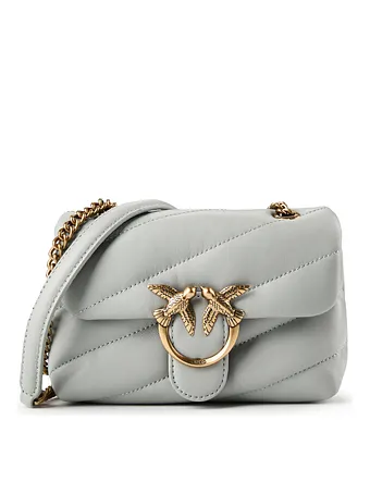 PINKO Love Puff Bolsa de hombro Piel natural 18 cm PINKO Love Puff Bolsa de hombro Piel natural 18 cm