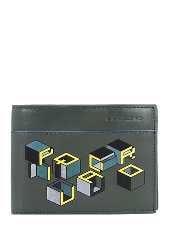 Piquadro Blue Square Revamp pung RFID læder 13 cm