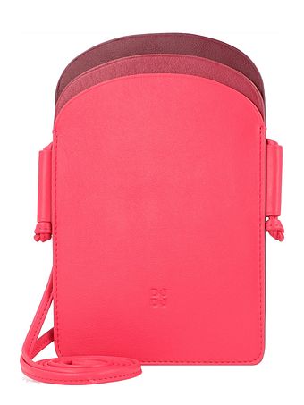 DuDu Farverigt Minorca-mobiltaske i læder 12 cm