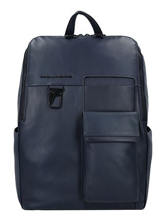 Piquadro Zaino Daypack Læder 34 cm Laptoprum