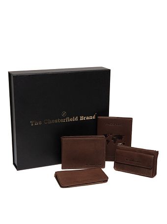 The Chesterfield Brand Pung gavesæt 4-delt læder 12 cm
