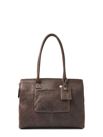 Castelijn & Beerens Carisma skuldertaske RFID-læder 38 cm rum til bærbar computer