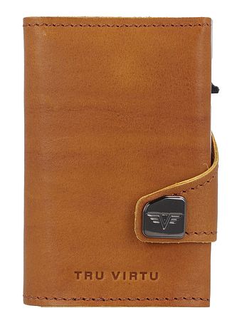 Tru Virtu Click & Slide Natural Kreditkortetui Læder 7 cm Tru Virtu Click & Slide Natural Kreditkortetui Læder 7 cm