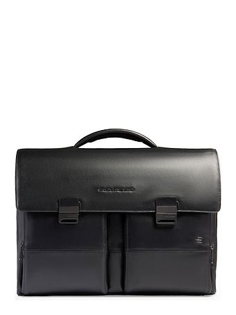 Piquadro Philip Dokumenttaske Messenger Læder 42 cm Laptoprum