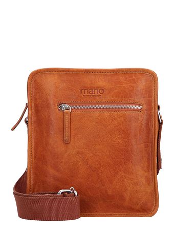 mano Don Pietro-skuldertaske i læder 22,5 cm