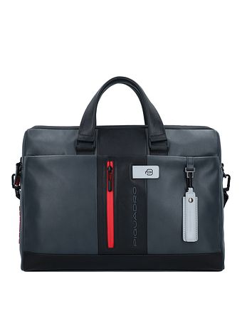 Piquadro Městská kožená aktovka 42 cm s přihrádkou na notebook
