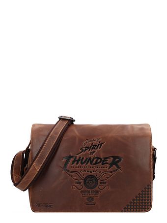 Greenburry Racing Collection Atlanta Dokumenttaske Messenger Læder 36 cm