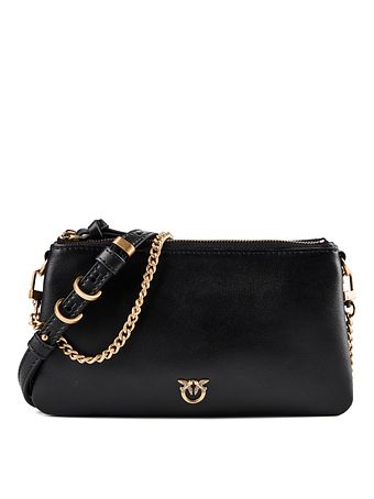 PINKO Love Mini Bolsa de hombro Piel natural 21 cm PINKO Love Mini Bolsa de hombro Piel natural 21 cm