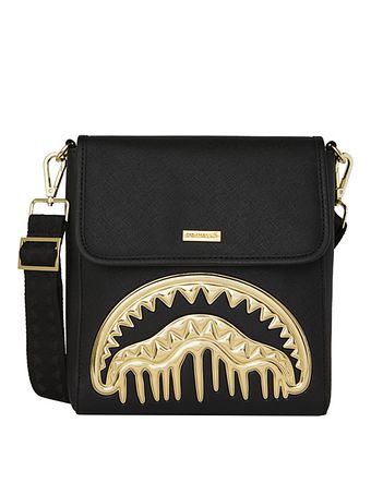 Sprayground Gold and Dangerous Skuldertaske 25 cm Sprayground Gold and Dangerous Skuldertaske 25 cm