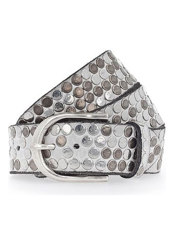 b.belt Bælte i læder med nitter b.belt Bælte i læder med nitter