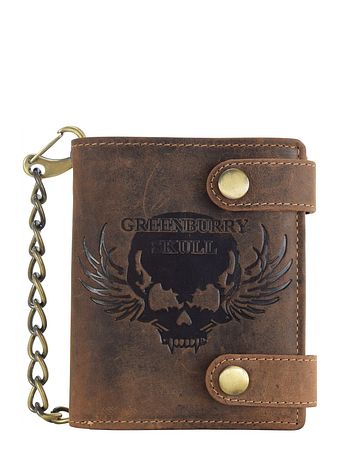 Greenburry Vintage Skull-pung i læder 10 cm Greenburry Vintage Skull-pung i læder 10 cm