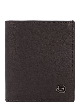 Piquadro Black Square Kreditkortetui RFID-beskyttelse Læder 9 cm