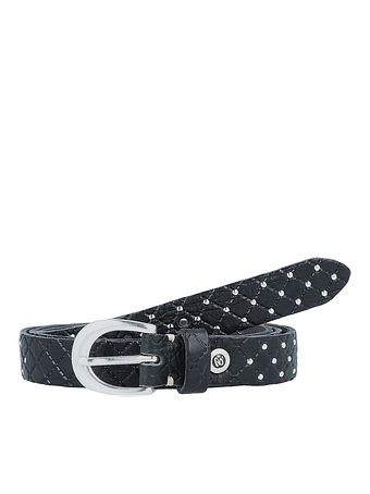 b.belt Lilou bælte i læder med nitter