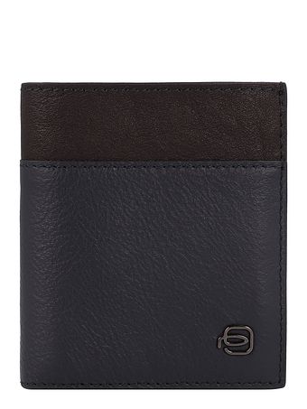 Piquadro Black Square Kreditkortetui RFID-beskyttelse Læder 9 cm